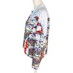 Coldwater Creek Jacket PL Large Petite Watercolor Blazer Linen Blend Photo 5