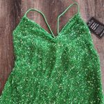 Retrofête Retrofete Astrid Sequin Dress in Kelly Green Size Large NWT Mini Sleeveless Photo 3