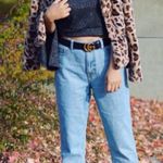 Candie's  | Mauve Faux Fur Leopard Print Jacket Photo 1