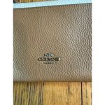 Coach Large Corner Zip Wristlet CU797 Brown And Ivory Signature Canvas NWT Photo 1