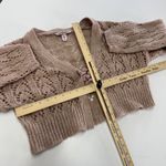 Victoria's Secret Cardigan Womens Small Pink Cropped Tie Front Open Knit Bolero Photo 4