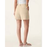 Brand New OGL Women's Size Medium Beige High Waisted Ponte De Roma Shorts Photo 1