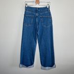 Pilcro Anthropologie Womens Austyn Cropped Wide Leg Denim Jeans Size 32 Blue Photo 1
