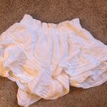 Aerie White Ruffle Skirt Photo 1