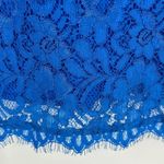 Pim + Larkin Griffin Boatneck Eyelash Lace Top Women’s Size Small in Royal Blue Photo 5