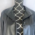 East 5th Black Genuine Leather Longline Boyfriend Leather Jacket Size Small Photo 3