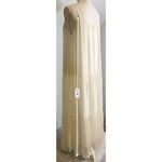 Women’s Ivory SILK blend Maxi Dress Boho Chic MEDIUM Photo 5