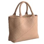 None Hathaway Woven Tote Bag Warm Taupe Photo 1