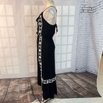 Ella Moss black embroidered halter neck sundress size small Photo 8
