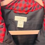 J.Crew Excursion Quilted Puffer Vest Gingham Red Black Buffalo small Photo 2