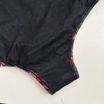 Shade & Shore  Swimsuit One Piece Floral High Neck Full Coverage Black Pink Red Photo 10