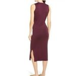 Nordstrom Chelsea28 Sleeveless Midi Sweater Dress women’s Large Burgundy $119 Photo 1
