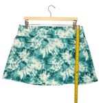 PRINCE Tennis Skort Womens Large Green Tie Dye Print Athleisure Tenniscore White Photo 3