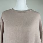 Socialite Women's Soft Long Sleeve Cropped Sweatshirts Pullover Pale Pink Small Photo 2