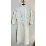 ALLSAINTS  Osa Puff Sleeve Denim Shirtdress in Wash Chalk White Size US 6 Photo 5