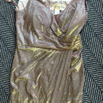 Shimmering Gold and Brown Granzellas Dress Size L Photo 1