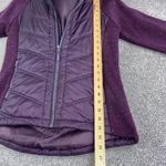 Mondetta  Womens M Purple Quilted Fleece Lined Full Zip Hooded Jacket Athletic Photo 2