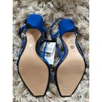 ZARA  Electric Blue Strappy Heels Sandals NWT Size 8 Photo 4