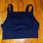 Aerie  navy square neck ribbed bra size medium Photo 0