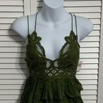 Free People NWT  Adella Green Cami Size XS Photo 0
