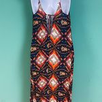 ZARA Tribal Print Open Back Slit Maxi Dress Photo 2