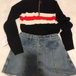 High Waisted Denim Skirt Blue Size M Photo 0