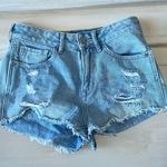 Bullhead Denim Co Bullhead Distressed High Rise Denim Shorts Size 24 Photo 0