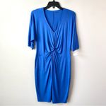 Three Dots ‎ Twist Front Jersey Dress Blue S Photo 1