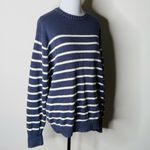 Brandy Melville Brianna Navy and White Thin Stripe Sweater Photo 2