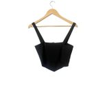Alya  Black Ruched Back‎ Cropped Tank Size Small Photo 2