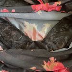 Free People  Intimately Undercover Printed Floral Bodysuit in Black Combo Medium Photo 4