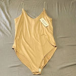 Gaze DTLA Beige tan cream colors bodysuit NWT Photo 0