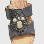 Natural Soul Saymore Sandals Womens 6.5 Embellished Boho Vegan Leather Wedge Photo 2