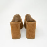 Pelle Moda  Toni Genuine Suede Leather Open Toe Studded Embellished Mules Heels 6 Photo 2