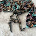 Haute Hippie Floral Paisley Boho Tie Top Blouse Photo 5