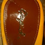 Qupid  6.5 Wooden Boho Braded Strap Sandals in Cognac Photo 3