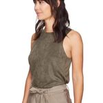 Bishop and Young  Paulina Faux Suede Olive Tank Top Photo 1
