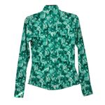 Tommy Bahama  Active Womens XS Full Zip Jacket Green Abstract Floral Lightweight Photo 4