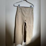 Spanx  Stretch Twill Cropped Khaki Wide‎ Leg Pant Size Medium Tan Photo 4
