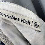 Abercrombie & Fitch  Babydoll Dress Blue Floral Linen Blend Smocked Back Size XXL Photo 4