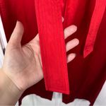 Armani Exchange Sz 4 Red Silk Blend Wide Leg Pants Photo 7