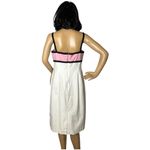 Liz Claiborne Vintage Y2K Liz Claborne colorblock cotton dress white pink black size medium Photo 8