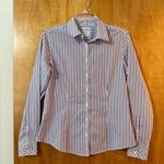 Brooks Brothers  Fitted Shirt All Supima Cotton Button Up Lavender Purple Stripe Photo 0