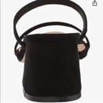 NWOB Women Low Block Heels Mules Open Toe Ankle Strap Sandals Square Toe Pumps Black Size 7 Photo 3