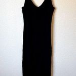 7 For All Mankind  Black Easy Tank Dress Midi Womens S Beachy Casual Classic Photo 0