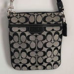 Coach Vintage  Signature Black and Grey Crossbody Bag Photo 1