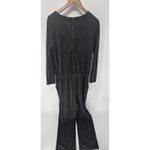 Soft Surroundings Jumpsuit Women Medium Gray Drawstring Casual Knit Pocket Photo 3