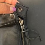 Newport News Vintage  leather min skirt flare black avant-garde grunge chic biker Photo 8