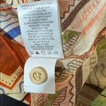 Calypso St. Barth  Orange and Brown Patterned Shirt Photo 8