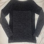 Fabletics Grey and Black Long Sleeved Shirt Photo 1